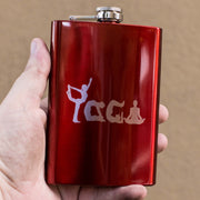 8oz RED Yoga Flask