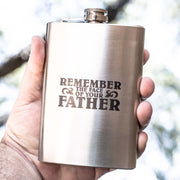 8oz Remember the Face of Your Father Flask