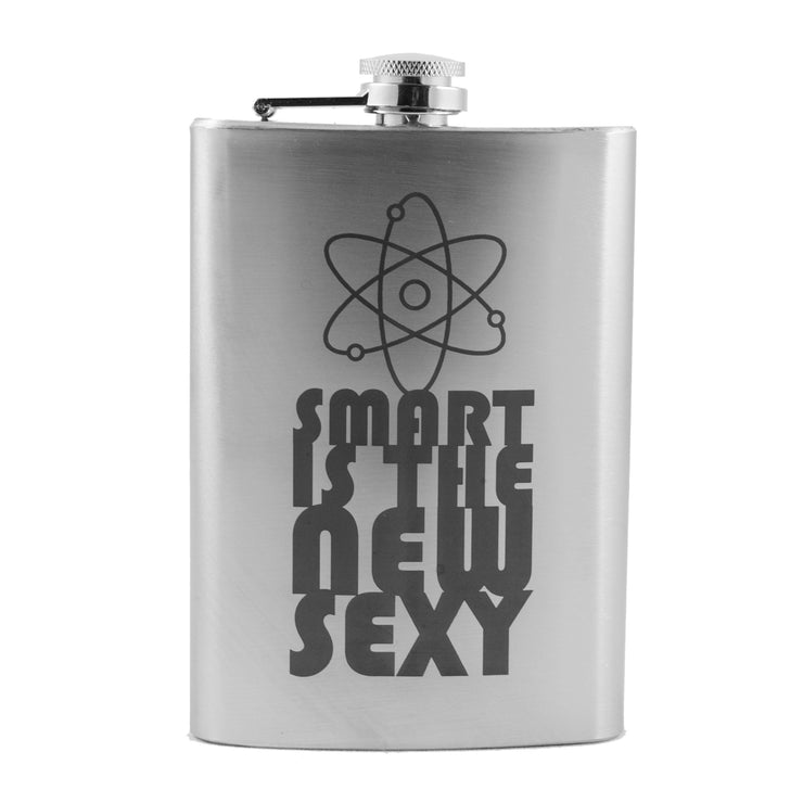 8oz Smart Is the New Sexy Stainless Steel Flask