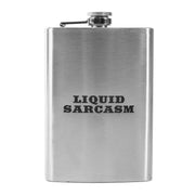 8oz Stainless Liquid Sarcasm Flask