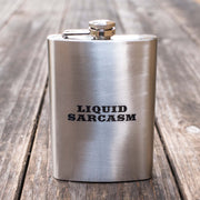 8oz Stainless Liquid Sarcasm Flask