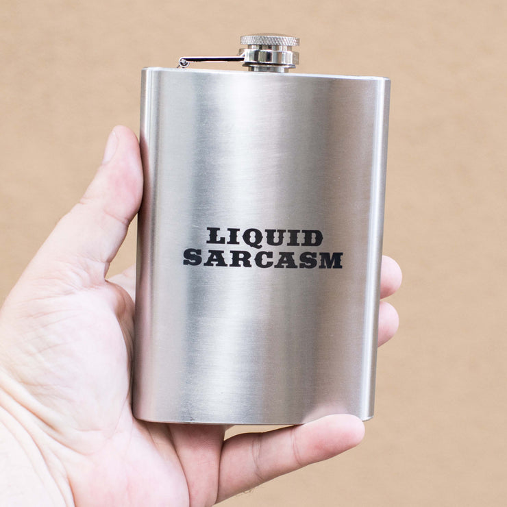 8oz Liquid Sarcasm Stainless Flask
