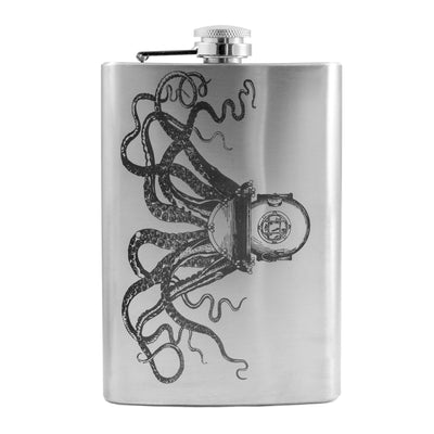 8oz Steampunk Octopus Flask