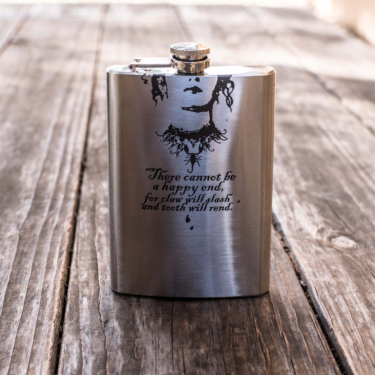8oz There Cannot Be a Happy End Flask
