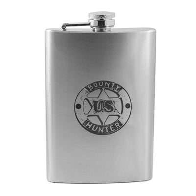 8oz US Bounty Hunter Stainless Steel Flask