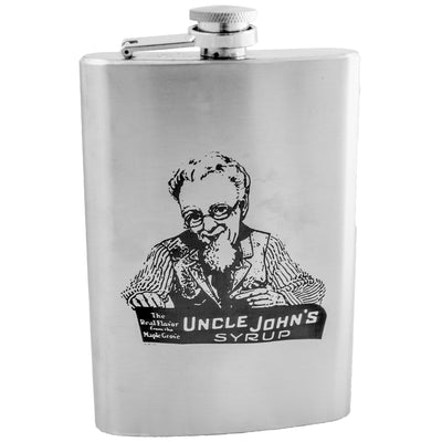 8oz Uncle Johns Syrup Stainless Steel Flask