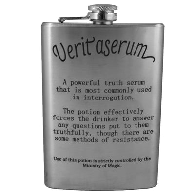 8oz Veritaserum Potion Flask Laser Engraved