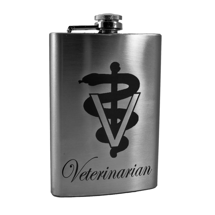 8oz Veterinarian Stainless Steel Flask
