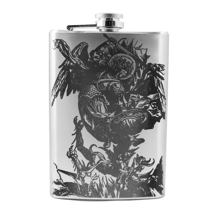 8oz Vintage St. Michael Stainless Steel Flask