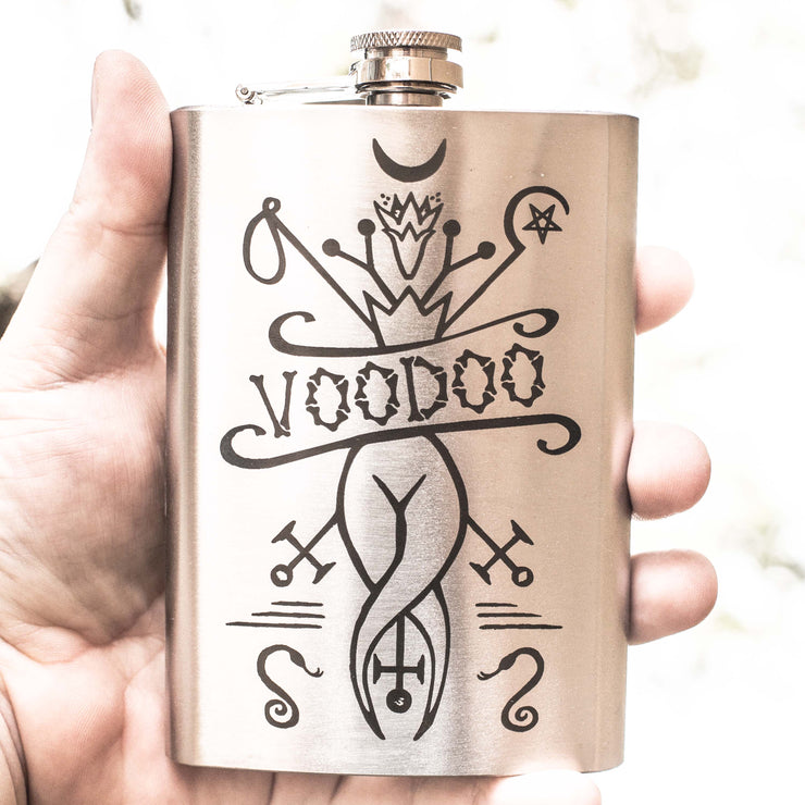 8oz Voodoo Stainless Steel Flask