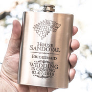 8oz Wedding is Coming Flask CUSTOM PERSONALIZED Stainless Steel Flask