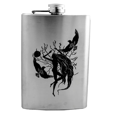 8oz Whispering winds Stainless Steel Flask