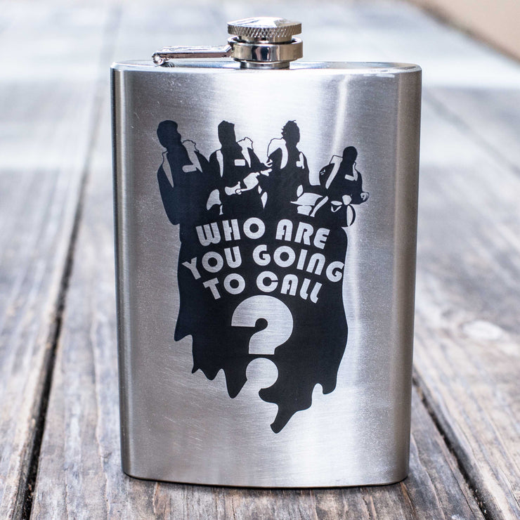 8oz Who Are You Going To Call Stainless Steel Flask