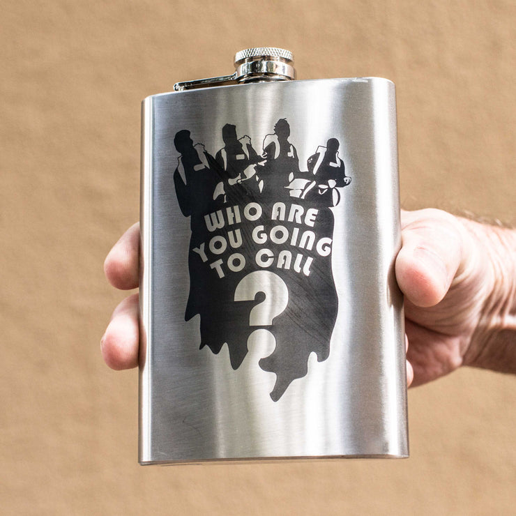 8oz Who Are You Going To Call Stainless Steel Flask