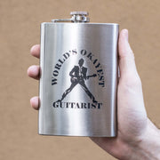 8oz World's Okayest Guitarist Flask