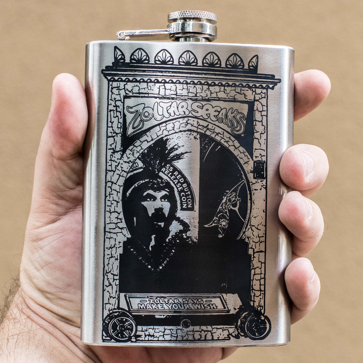 8oz Zoltar Speaks Stainless Steel Flask