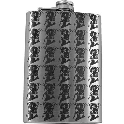 8oz Pitbull Cammo Stainless Steel Flask