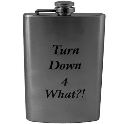 8oz Turn Down 4 What Stainless Steel Flask