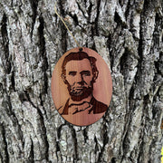 Abe Lincoln - Cedar Ornament