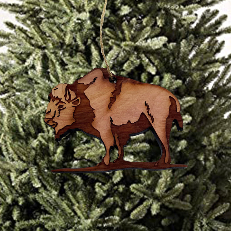 American Buffalo - Cedar Ornament
