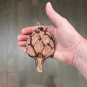 Artichoke - Cedar Ornament