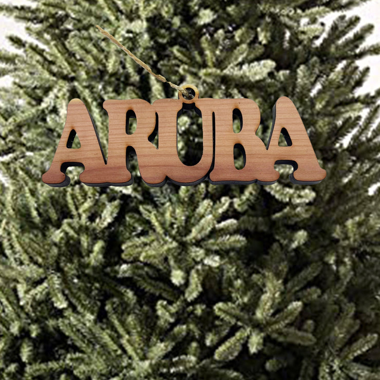 Aruba - Cedar Ornament