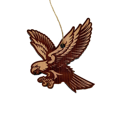 Attacking Eagle - Cedar Ornament