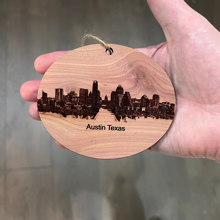 Austin TX - Cedar Ornament