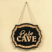Babe Cave - Black Door Sign