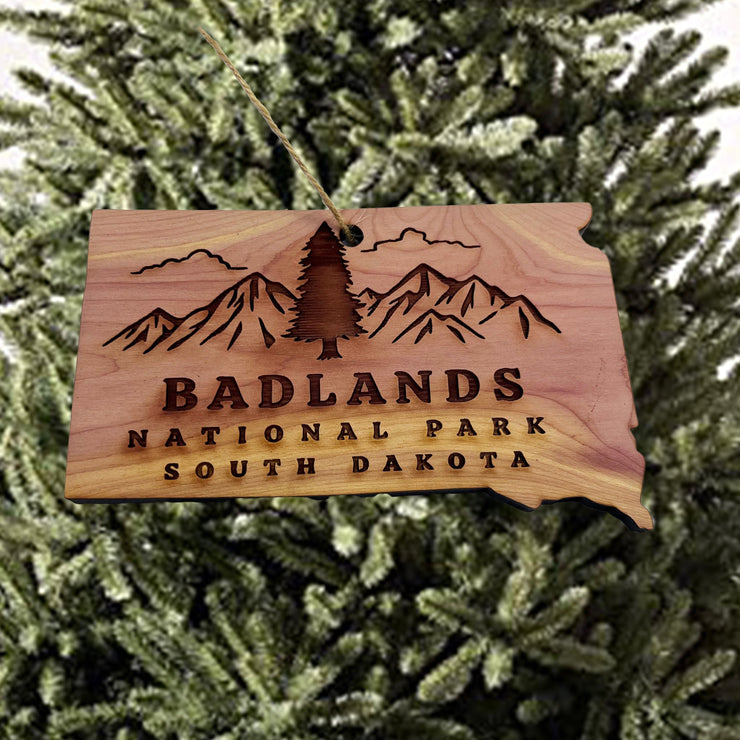 Badlands SD - Cedar Ornament