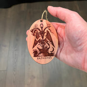 Baphomet - Cedar Ornament