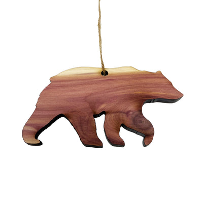 CEDAR Bear Silhouette - Cedar Ornament