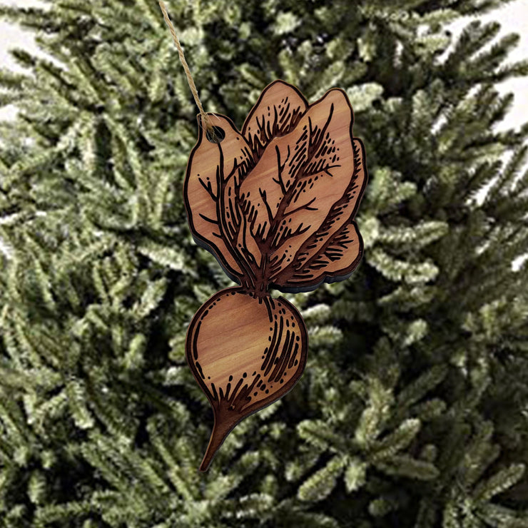 Beet - Cedar ornament
