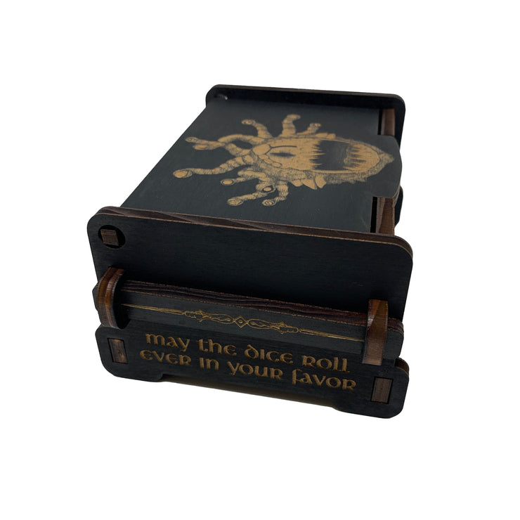 Dice Box - Black - Beholder - 6x4x3