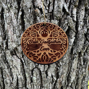 Best Godfather Ever Celtic Tree of Life - Cedar Ornament