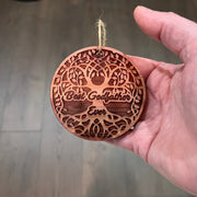 Best Godfather Ever Celtic Tree of Life - Cedar Ornament