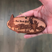 Best Uncle Ever Eagle Nest - Cedar Ornament