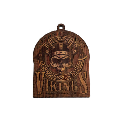 Born To Be Viking - Raw Cedar Ornament