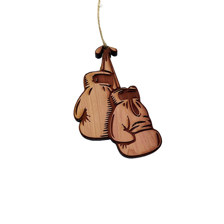 Boxing Gloves - Cedar Ornament