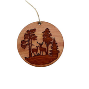 Buck and Doe - Cedar Ornament