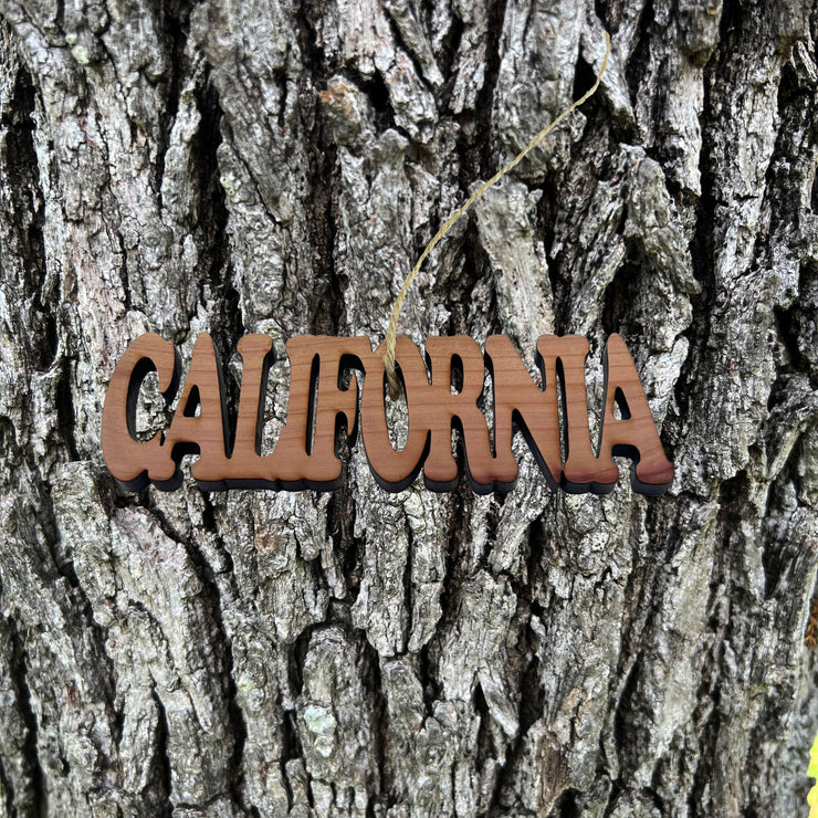 California - Cedar Ornament