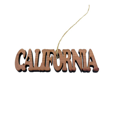 California - Cedar Ornament