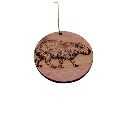 Capybara - Cedar Ornament