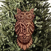 Celtic Owl - Cedar Ornament