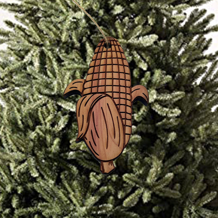 Corn on the cob - Cedar Ornament