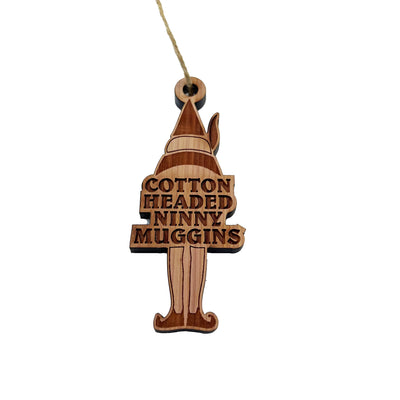 Cotton Headed Ninny Muggins - Cedar Ornament
