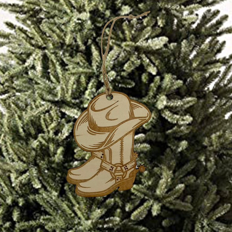 Cowboy Boots and Hat - Ornament