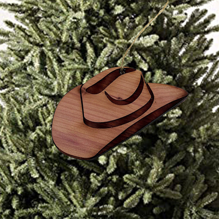 Cowboy Hat - Cedar Ornament