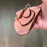 Cowboy Hat - Cedar Ornament