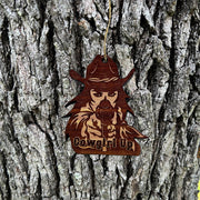 Cowgirl Up - Cedar Ornament